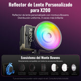 ZHIYUN MOLUS X200 RGB Combo 200W Professional Portable COB Video Light
