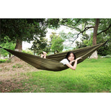 QZQHNYJ Hammocks 2 Person Parachute Hammock Lightweight Portable Hanging Bed Durable Camping Travel