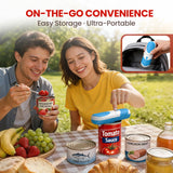 One Touch Electric Can Opener Automatic Can Opener for Seniors, Rechargeable Smooth Edge Can Opener with Magnetic Cover Catch, Food Safe Kitchen Gadget for Arthritis Hands