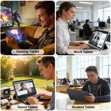 13 Inch Tablet, Android 16 Tablet with Keyboard, 32GB+256GB+2TB Expand, 120Hz 1920x1200 IPS Display