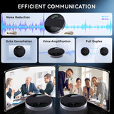 Bluetooth Conference Speakerphone, Daisy Chain/Use Alone up to 30 attendees, Bluetooth/Wireless/USB Microphone Tenveo
