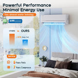 Albott Mini Split Air Conditioner and Heater, 12,000 BTU, SEER2 18, 115V Inverter Energy-Efficient AC with Self-Cleaning, Remote and APP Control, Easy Installation, Cools up to 750 Sq.Ft.