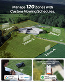 Segway Navimow X430 Robot Lawn Mower Wire Free, for up to 1 Acre, 4WD for 84% Slopes, Zero-Turn for Damage-Free Mowing, ORV-Tuned Lawnmower, MowMentum with 2 × 180W Motors, 0.75–4 in Cutting Height