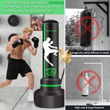 Freestanding Punching Bag with Gloves, 70'' Heavy Boxing Bag with Stand for Adult Teens, Standing Women Men Inflatable Kickboxing Bags for Beginners Training MMA Muay Thai Fitness