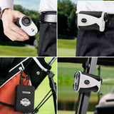 VISIOGEAR Golf Rangefinder with Slope, 1200 Yards Laser Range Finder for Golfer, 7X Magnification, White & Black