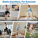 HXD-ERGO Stair Stepper for Home, 6 Adjustable Resistance Vertical Climber Cardio Exercise Machine, Folding Stair Climber for Full Body Workout with Adjustable Handlebar