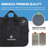 NINEDUCK Car Trunk Organizer with Lid - Heavy-Duty Extra Large Premium Black Oxford Cargo Storage NINEDUCK