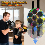 Music Boxing Machine with Boxing Gloves - Wall Mounted Punching Machine for Adults & Kids, 9-Speed Punch Game, Wall Boxing Punching Pad, Upgrade Gifts for Boys Age 6+ (Hip-Hop)