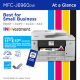 Wireless Color Inkjet All-in-One Printer with 11”x17” Capabilities and 3.5” Color Touchscreen