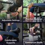 Teeter DEX Inversion & Core Training System-Multi-Functional Decompression Roman Chair Hyperextension for Ab, Back, & Core Strength; Commercial-Grade 350lb Rated Home Exercise (DEX II Commercial) Teeter