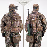 BLISSWILL Large Hunting Backpack with padded weapon compartment for Bow Rifle with Waterproof Rain Cover Hunting Gear Accessories 40L(Supercamo Timber) BLISSWILL