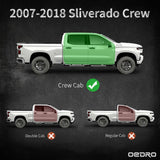 OEDRO Running Boards Compatible with 07-18 Chevy Silverado/GMC Sierra 1500