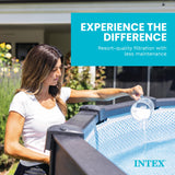 INTEX 26373EH Ultra XTR 32ft x 16ft x 52in Above Ground Swimming Pool Set with Sand Filter Pump and Krystal Clear Saltwater System