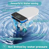 HOROW T38 Artistic Smart Toilet, Bidet Toilet with Powerful Flush, Auto Open/Close Lid, Instant Warm Water, Elongated Heated Seat, Dryer, Night Light, Deodorization