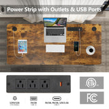 Electric Adjustable Height Standing Desk, 55×24 Inches Sit Stand Desk with Power Socket