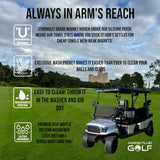 Premium Magnetic Golf Towel I Premium Golf Divot Repair Tool with Magnetic Ball Marker I Perfect Golf Gift