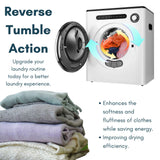 Dessiz 1.6 Cu.Ft. Portable Clothes Dryer, 970w,Machine with Stainless Steel Drum, 11lbs with Exhaust Hose,Digital Control with Hygrometer Sensor, Dryer for Apartments, Home, RV, Dorms