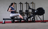 Body-Solid Endurance (R300) Air Resistance Indoor Rower - Cardio & Total Body Workout Machine with Self-Generating Power Body-Solid