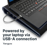 Targus 17 Inch Dual Fan Lap Chill Mat - Soft Neoprene Laptop Cooling Pad for Heat Protection, Fits Most 17" Laptops and Smaller - USB-A Connected Dual Fans for Heat Dispersion (AWE55US)