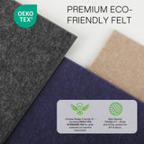 MaxGear Extra Large Bulletin Board 72" x 48", Dark Gray Felt Wall Tiles