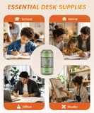 2 Pack Electric Pencil Sharpener, Fully Automatic, for Classroom, Green