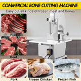 1500W Commercial Bone Saw Machine, 15x19.3" Stainless Steel Meat Band Saw with Adjustable 0.16–7.09" Cutting Thickness, Electric Frozen Meat Cutter for Rib Pork Beef Venison Fish, Restaurant
