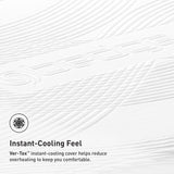 Bedgear H6 Performance Full Mattress - Hybrid Memory Foam Mattress, Medium Plush - Adaptive React Foam for Comfort, Instant Cooling by Ver-Tex Technology