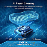 Automatic Robotic Pool Vacuum Cleaner for Inground & Above Ground Pools,Cordless Pool Vacuum Robot Wall Climbing Waterline Cleaning, Smart Navigation, 180-Min Runtime up to 2150 Sq. Ft., Self-Parking