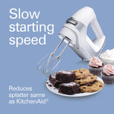 5-Speed Electric Hand Mixer with High-Performance DC Motor, Slow Start Hamilton Beach Professional
