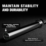 RitFit 7-foot Olympic Barbell Bar, General Purpose Weight Bar Suitable for Olympic Lifts and Power Lifts, 500LBS Capacity