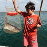 codree Floatable Galvanized Steel Wire Fish Basket, Collapsible Floatable Wire Fishing Basket, Portable Floating Fishing Net Baskets, Robust and Easy to Use