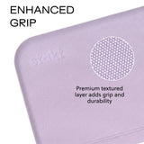 Stakt Foldable Yoga Mat Pro, 2 in 1 with Premium Textured Grip, Non Slip, Folding Exercise and Fitness Mat for Pilates, Strength Training, and High Impact Workouts - Lilac