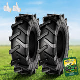 Wiltire 2 PCS 4.80/4.00-8 Tires Tubeless, 4 Ply 4.80x4.00-8 Turf Lawn Garden Tire, 16-Inch Tractor Tread Replacement Tire for Tractor, Tiller, Golf Cart, and Most Lawn Mowers