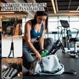 Weighted Ropeless Battle Ropes - Workout Rope for HIIT, Full-Body Exercise, Portable Fitness Equipment for Men & Women (Grey)