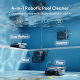 (2026 New) BUBLUE Bubot 800P Gen2 Robotic Pool Vacuum,Cleans Floor/Wall/Waterline/Shallow Area,Powerful Suction Pool Cleaner,Smart Navigation,App Control & Scheduling for Pools up to 1,076 Sq.Ft.Grey