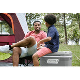 Insulated Portable Cooler with Heavy Duty Wheels, Leak-Proof Wheeled Cooler with 100+ Can Capacity Coleman