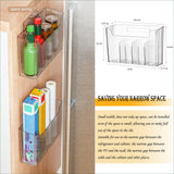 Lae Nuvole Cabinet Door Storage 2-Pack, Clear Adhesive Organizer for Wall