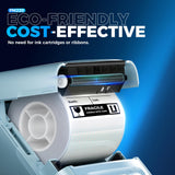 Nelko Label Maker Machine with Tape, PM220 Bluetooth Label Printer, Cyan