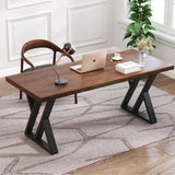 Modern Simple Design Executive Real Wood Computer Desk for Home Office, Bedroom & Living Room