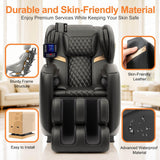 GOLD TIME Upgraded Massage Chair Full Body, Zero Gravity Recliner with Heat, 10 Fix Points, Bluetooth, Touch Screen, Footrest, Shiatsu Massage Chair Full Body for Parents, Seniors & Easy Assembly
