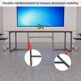 8FT Conference Table,94.4 L x 47.2 W x30.7 H Meeting Seminar Table with Grommet