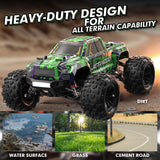 Jetwood 1/16 RC Car for Boys and Adults, 38kph 4WD Ready to Run Hobby RC Truck with 2 Batteries, Off Road Remote Control Monster Truck Gifts for Kids, JC16W