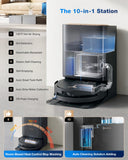 ECOVACS DEEBOT X9 PRO Omni Robot Vacuum and Mop, 16,600Pa Suction, OZMO Roller Self-Washing Mop, ZeroTangle 3.0, Triple Lift System, AI Navigation, Hands-Free Station