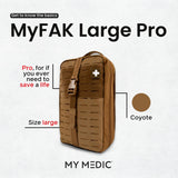 My Medic MyFAK Large Pro - Emergency First Aid Kit & Trauma Kit - Coyote