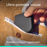 Logitech Mobi Fold Foldable Wireless Mouse with Quiet Click, Graphite