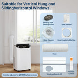 Humhold 12000 BTU Portable Air Conditioners with Remote Control, 3-in-1 Free Standing Cooling AC Unit with Fan & Dehumidifier, Cools Room up to 500 sq.ft, Smart/Sleep Mode,3 Speed,24H Timer,Window Kit