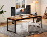 Coleshome 71 Inch Computer Desk with USB Ports, Large Office Desk