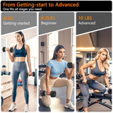 Adjustable Dumbbell Set of 2 Total 20 Lbs 4-in-1 Each 4lb 6lb 8lb 10lb 1s-Adjust Dual-Stable Free Weights for Women Men Home Gym Outdoor Workouts (black [20LBS Total])