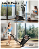 Niceday Elliptical Exercise Machine, Elliptical Machine for Home, Elliptical Training Machine with 15.5IN Stride, Magnetic Elliptical Trainer with16 Resistance Levels, 400LBS Loading Capacity Black Niceday