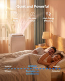 Feelfunn 12,000 BTU Portable Air Conditioner, Cools 600 Sq.Ft, 4-in-1 Quiet AC Unit with Turbo Cooling, Fan & Dehumidifier, Auto Swing, Remote, 24H Timer, Window Kit for Bedroom Office Dorm Apartment